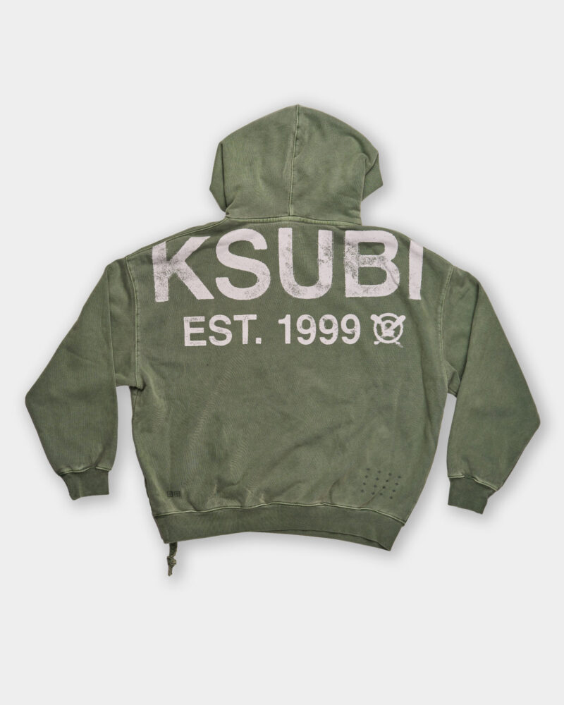 Ksubi Men's Knitted State Ekcess Hoodie Hash Green MPS25FL001 GRN
