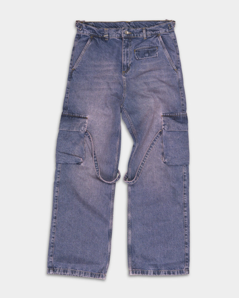 Flaneur Men's Phone Pocket Cargo Violet Wash F14161