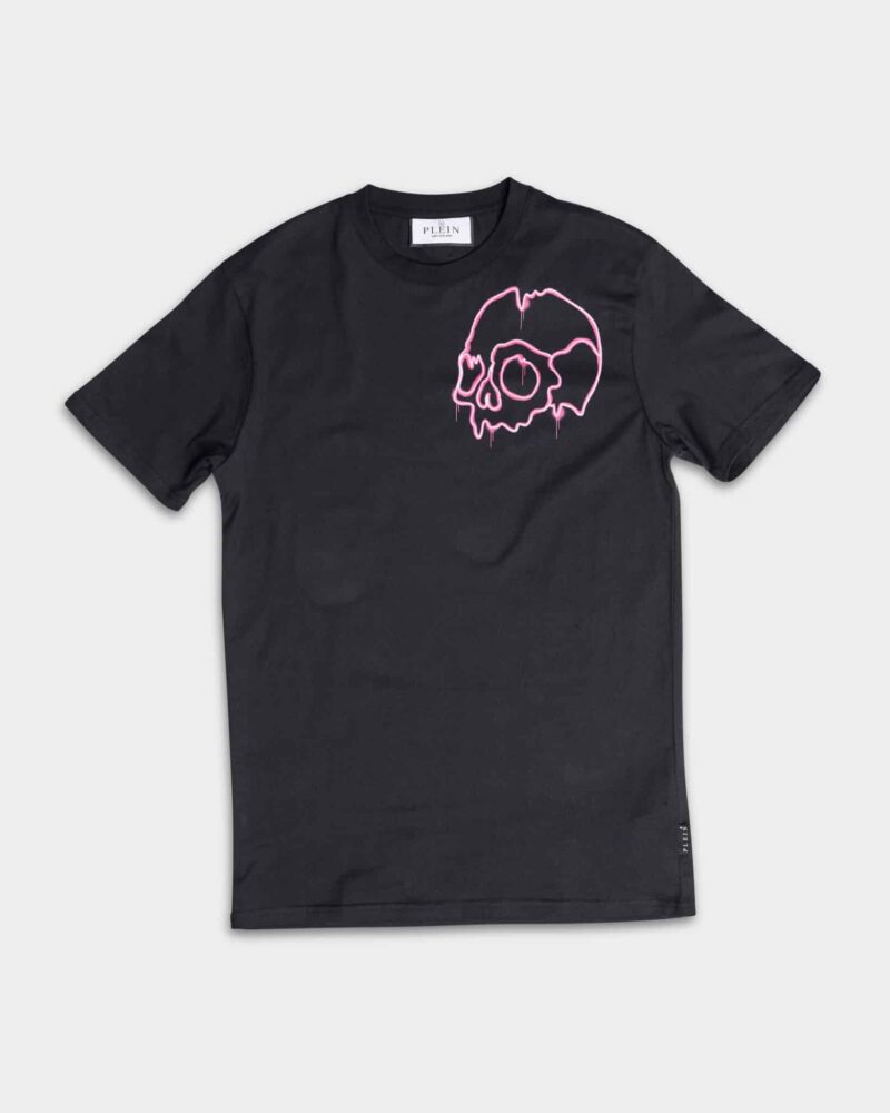 Philipp Plein Men's Dripping Skull SS Round Neck T Shirt MTK7038 PJY002N 02
