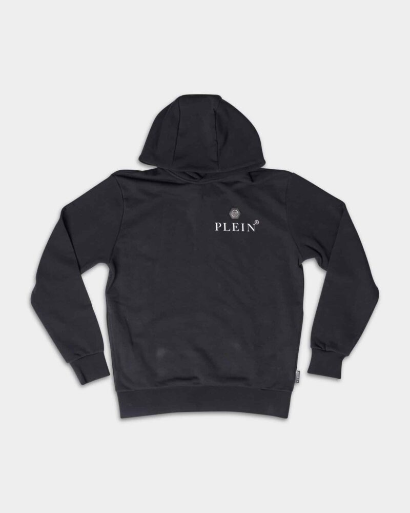 Philipp Plein Men's Hexagon Hoodie Sweatshirt Black MJB2751 PJY002N 02