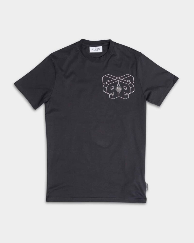 Philipp Plein Men's Wire Frame SS Round Neck T Shirt MTK7053 PJY002N 0221