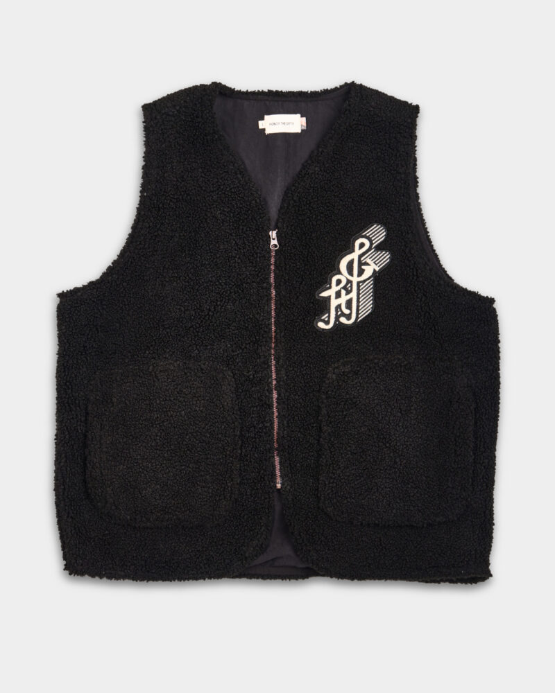 Honor The Gift Men's Teddy Notes Vest HTG240367 Black