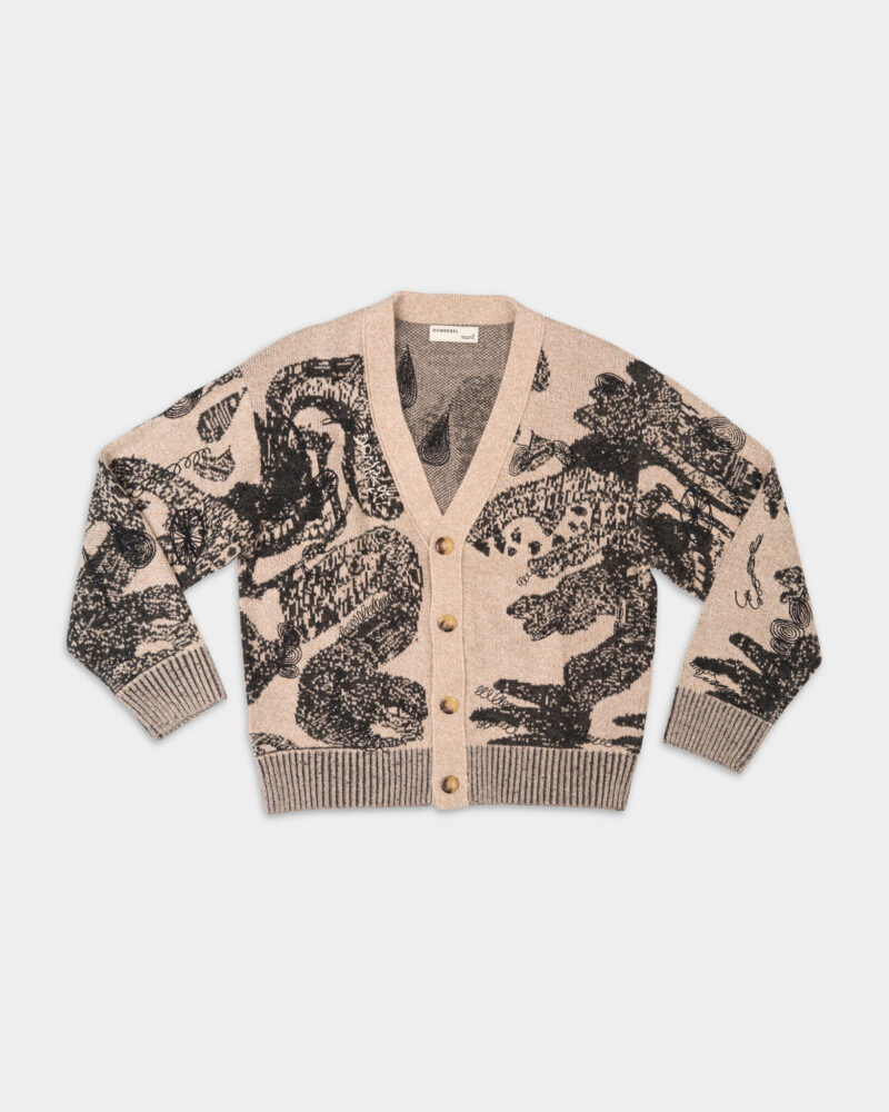 DOMREBEL Hao Cardigan Ivory