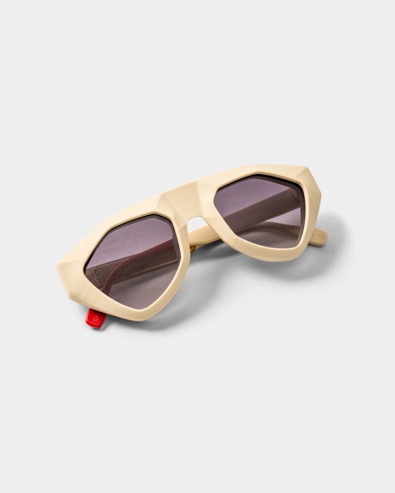 Vysen Eyewear Acetate Off White Bone Matte Frame and Gold Matte Template SH-5