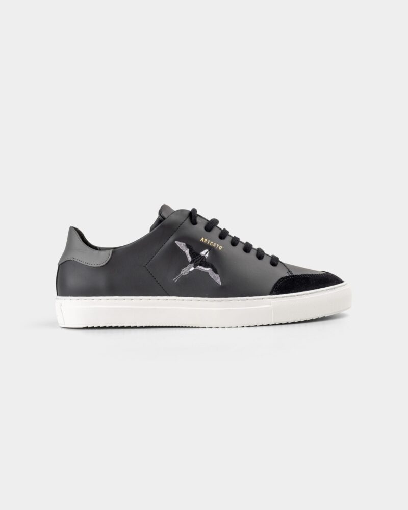 (Core) Axel Arigato Men's Clean 90 Triple B Bird Sneaker F1739002 Black/Dark Grey
