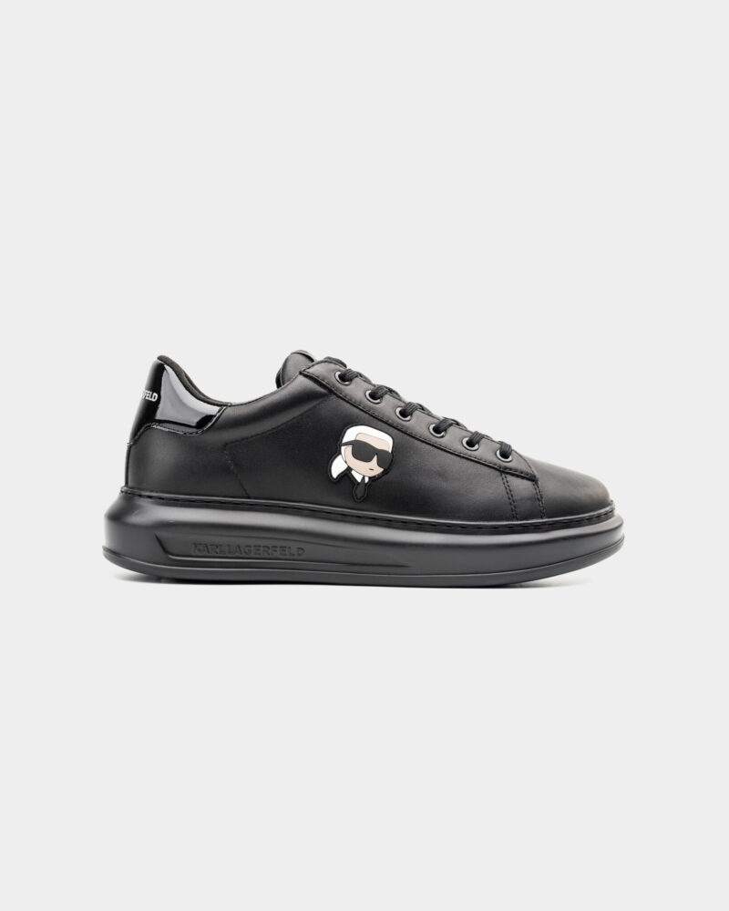 (Core) Karl Lagerfeld Men's Kapri NFT Lo Lace Black Lthr/Mono KL52530N 00X