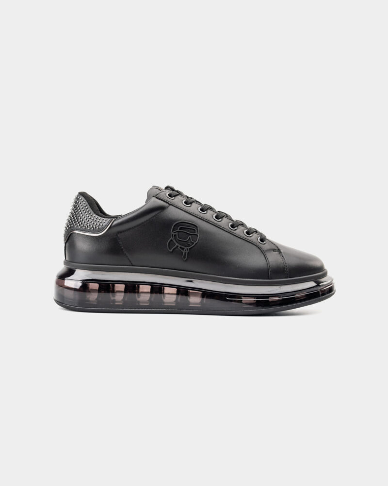 Karl Lagerfeld Men's Kapri Kushion Karl Plexi NFT Lo black Lthr/Mono KL52631N 00X