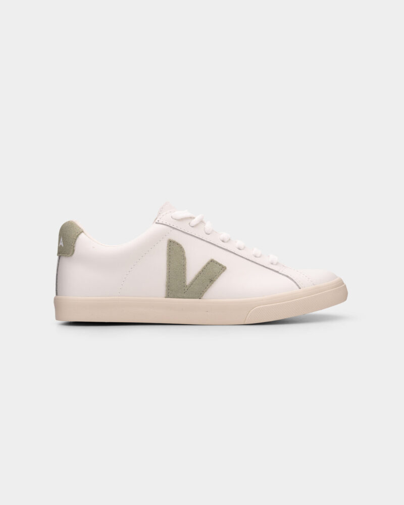 Veja Ladies Esplar Logo Leather Sneaker EO0203710A Extra White Clay