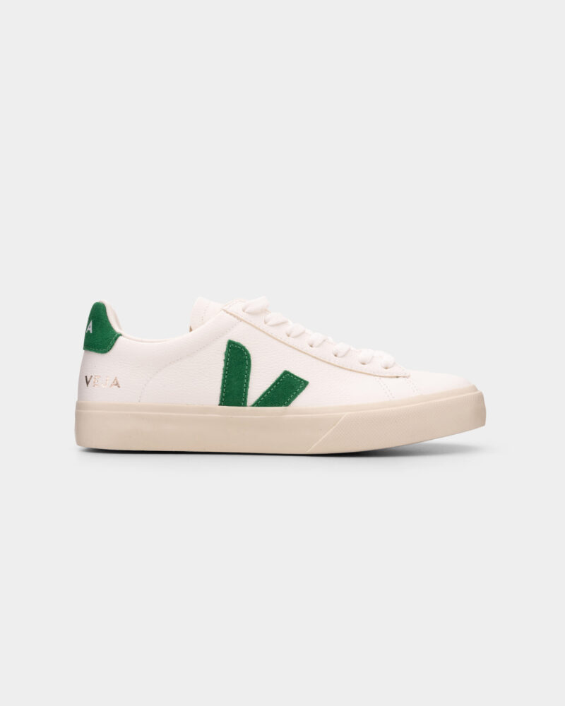 Veja Ladies Campo Chromefree Sneaker CP0503690A Extra White Emeraude