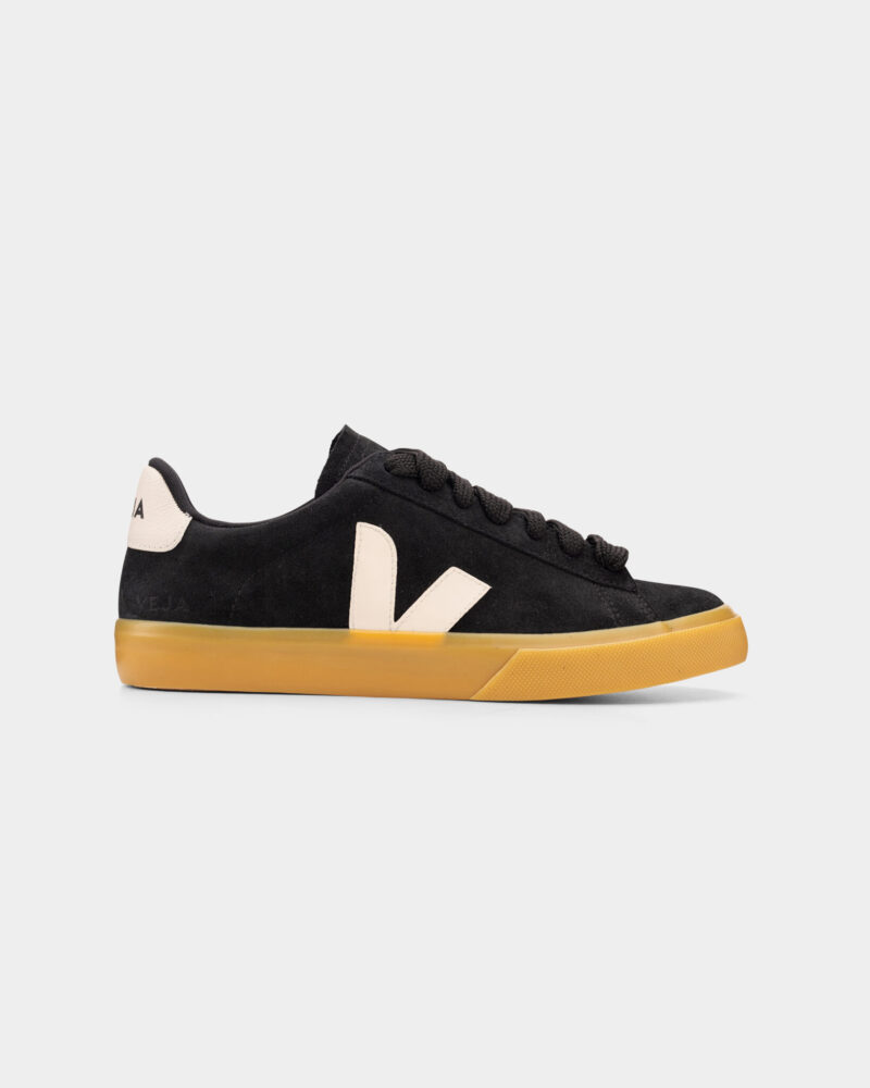 Veja Men's Campo Suede Sneaker CP0303692B Black Pierre