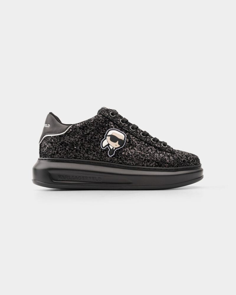 Karl Lagerfeld Ladies Kapri NFT Lo Lace Black Glitter Mono KL62573N G0X