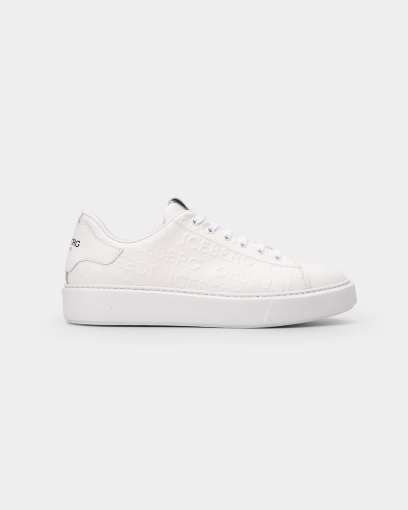 Iceberg Men's Comb All Over White Sneaker IU168402
