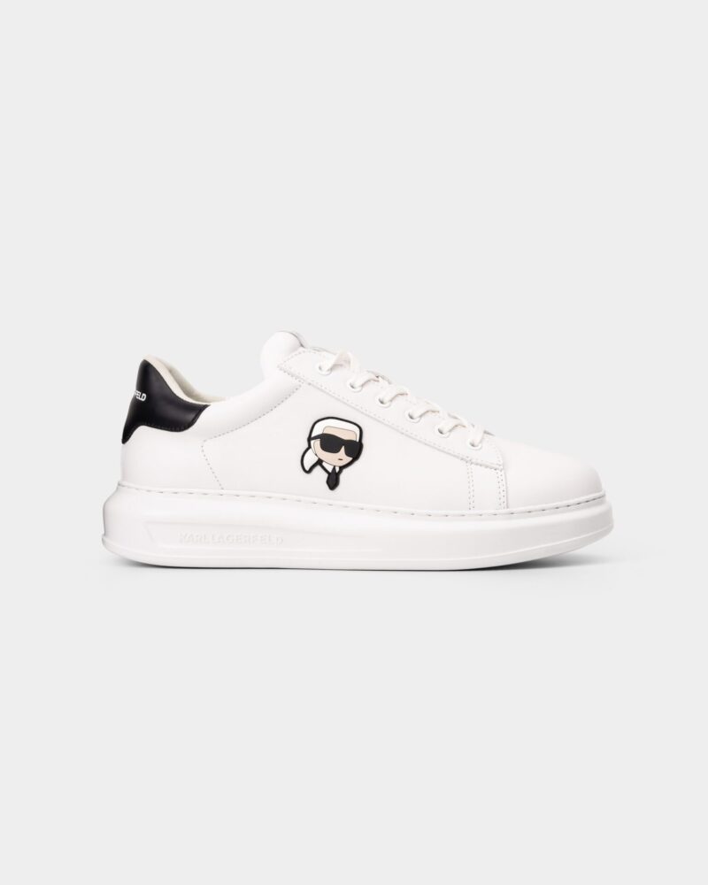 (Core) Karl Lagerfeld Men's Kapri NFT Lo Lace Sneaker White Lthr KL52530N 011