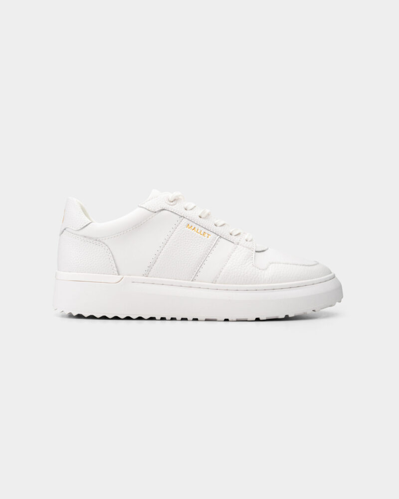 Mallet Men's Hoxton Lite Triple White Sneaker TE1124TPW