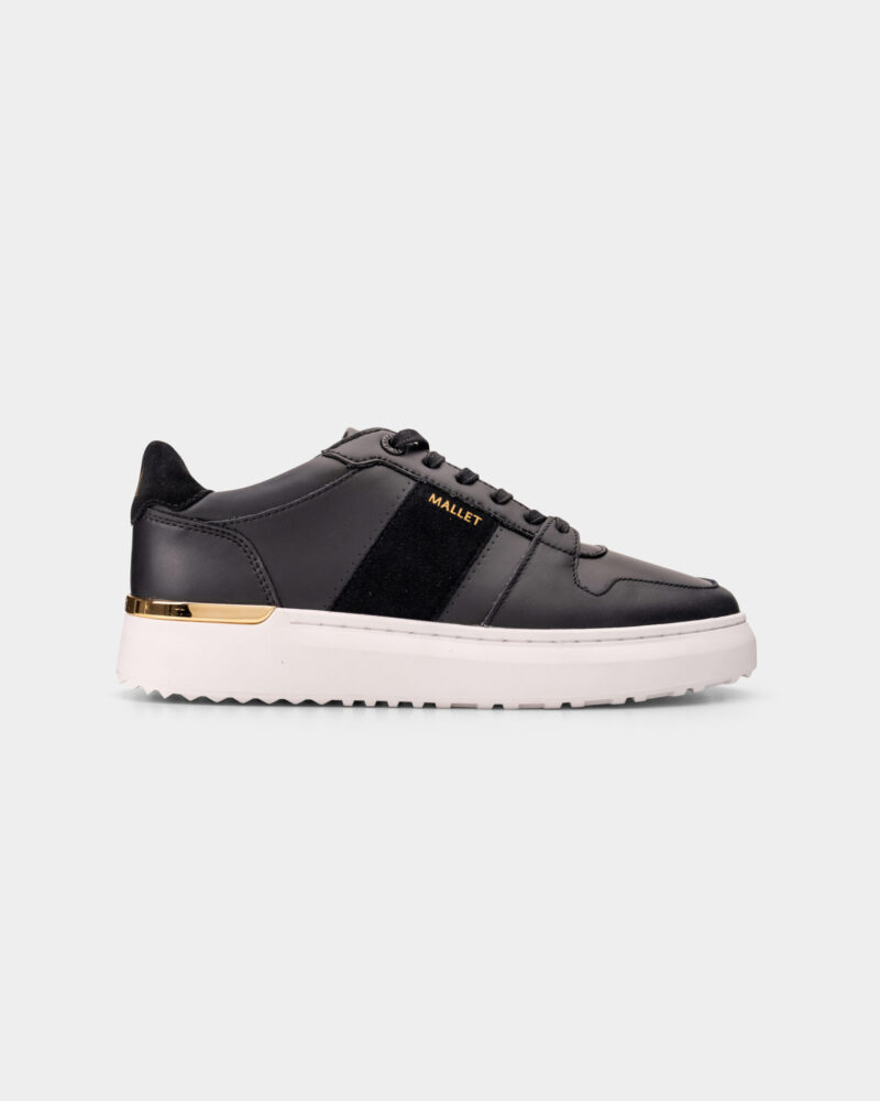 Mallet Men's Hoxton Lite Black Gold Sneaker TE1124BLK GLD