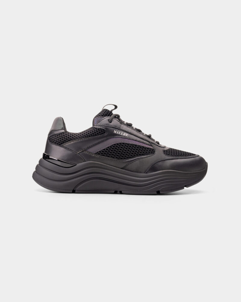 Mallet Men's Cyrus 2.0 Triple Black Iridescent Sneaker TE8082TPB IRD