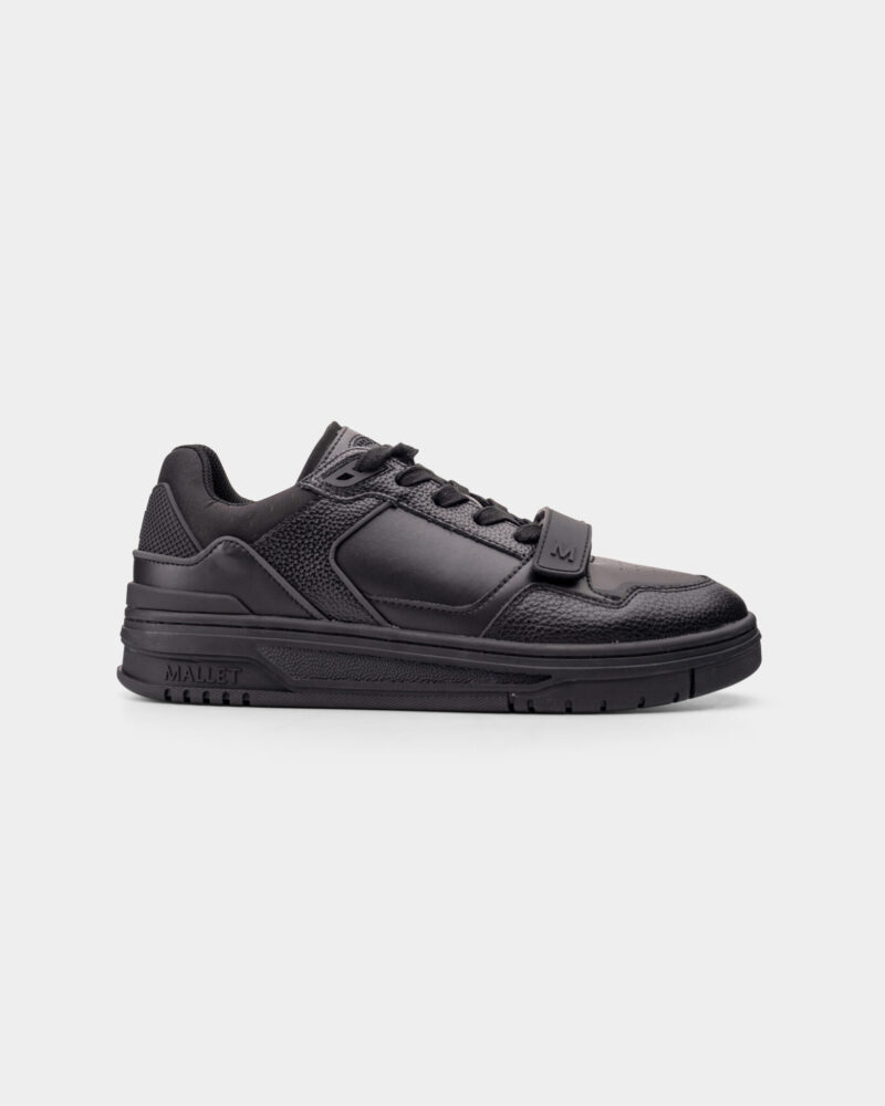 Mallet Men's Carlton Strap Triple Black Sneaker TE9025TPB