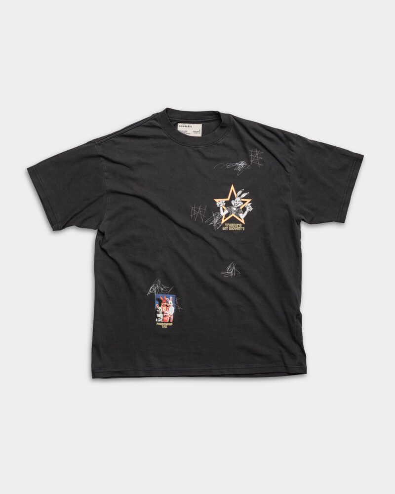 DOMREBEL Bunstar T Shirt Faded Black
