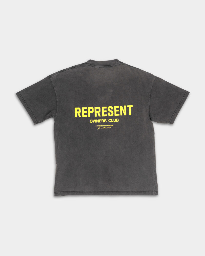 (Core) Represent Men's Owners Club T Shirt OCM41114-4734 Vintage Grey/Yellow