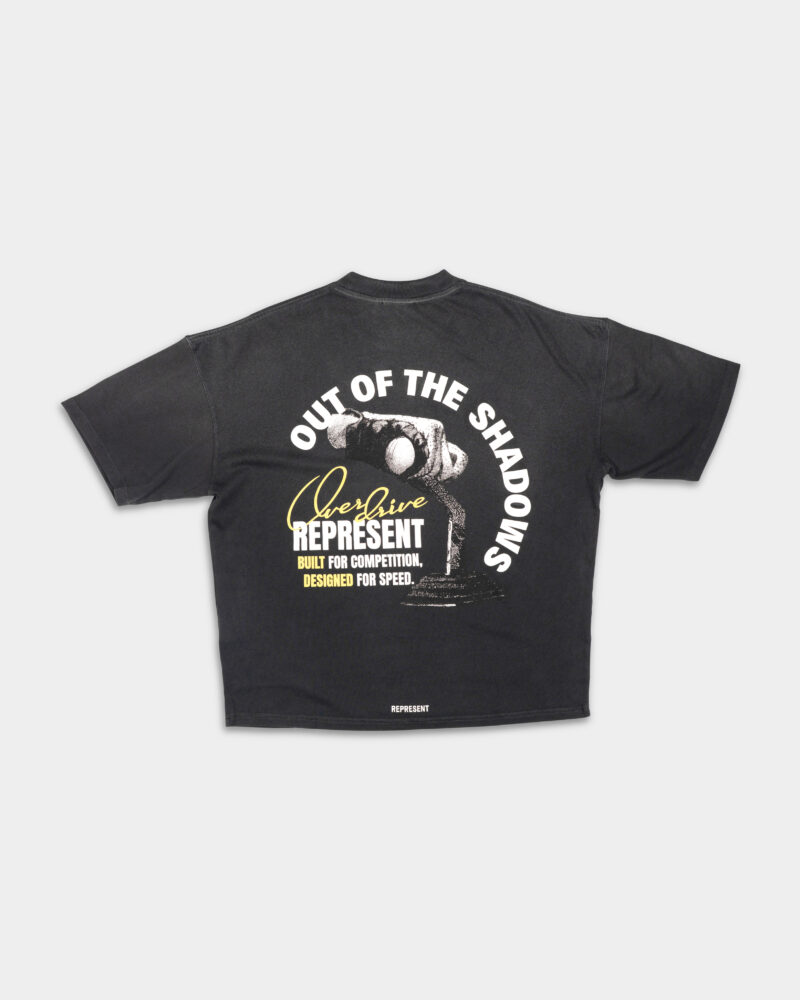 Represent Men's Out Of The Shadows T Shirt MLM41058-04 Stained Black