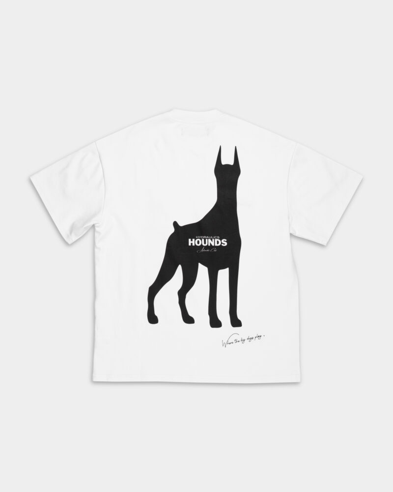 Hydraulics Oversized Hounds Doberman tee White AW25OST Hounds White