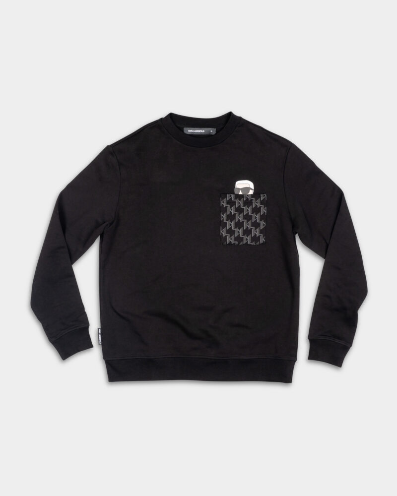 Karl Lagerfeld Men's Crewneck 70509755195 Black