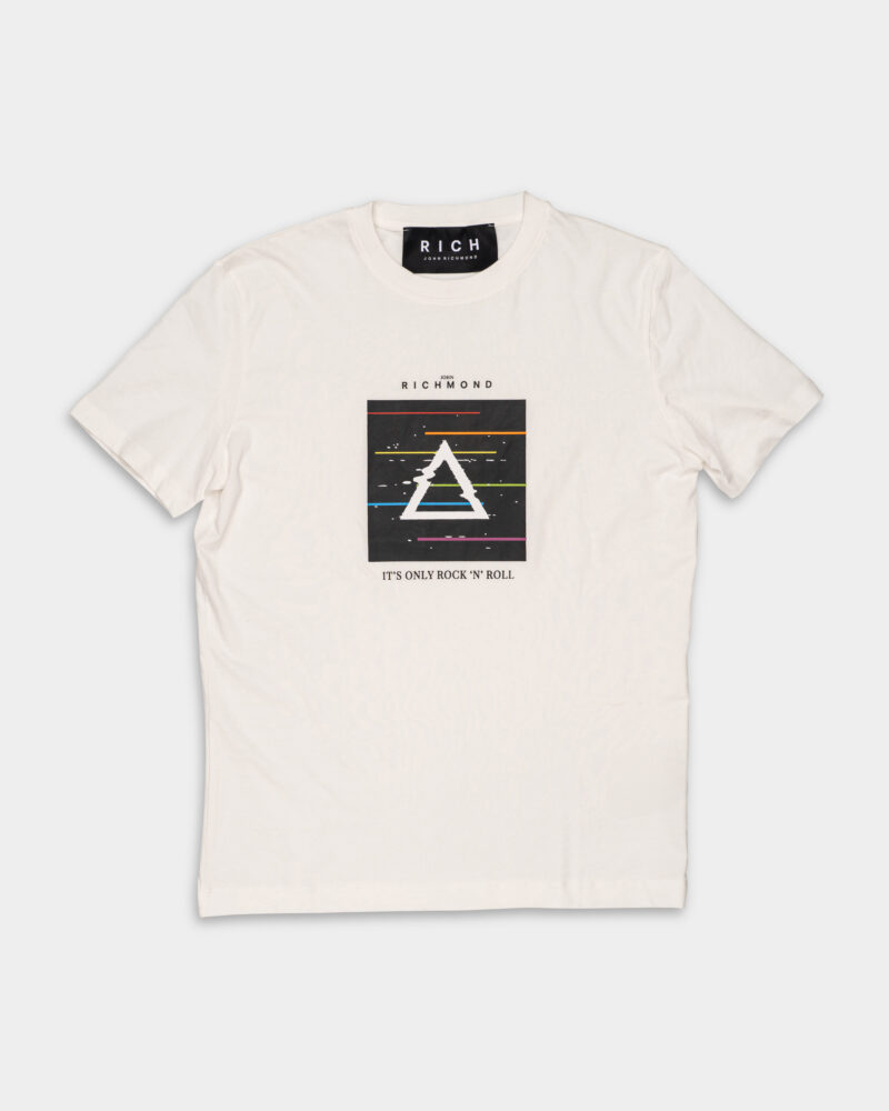 JR Men's Geokal T Shirt HMP25025TSOF Off White