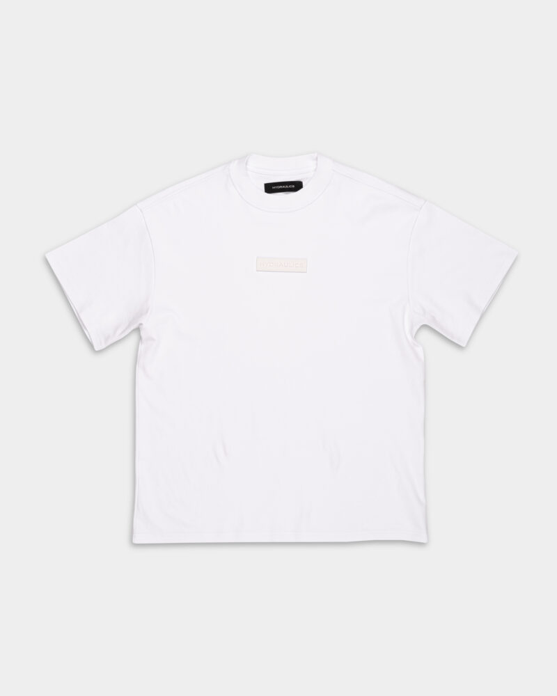Hydraulics Rubber Box Logo Tonal Oversized Tee White