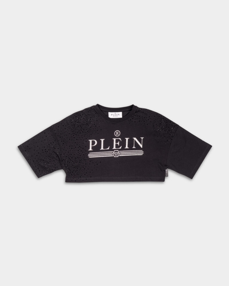 Philipp Plein Women's Cropped T Shirt WTK3250 PJY002N 02