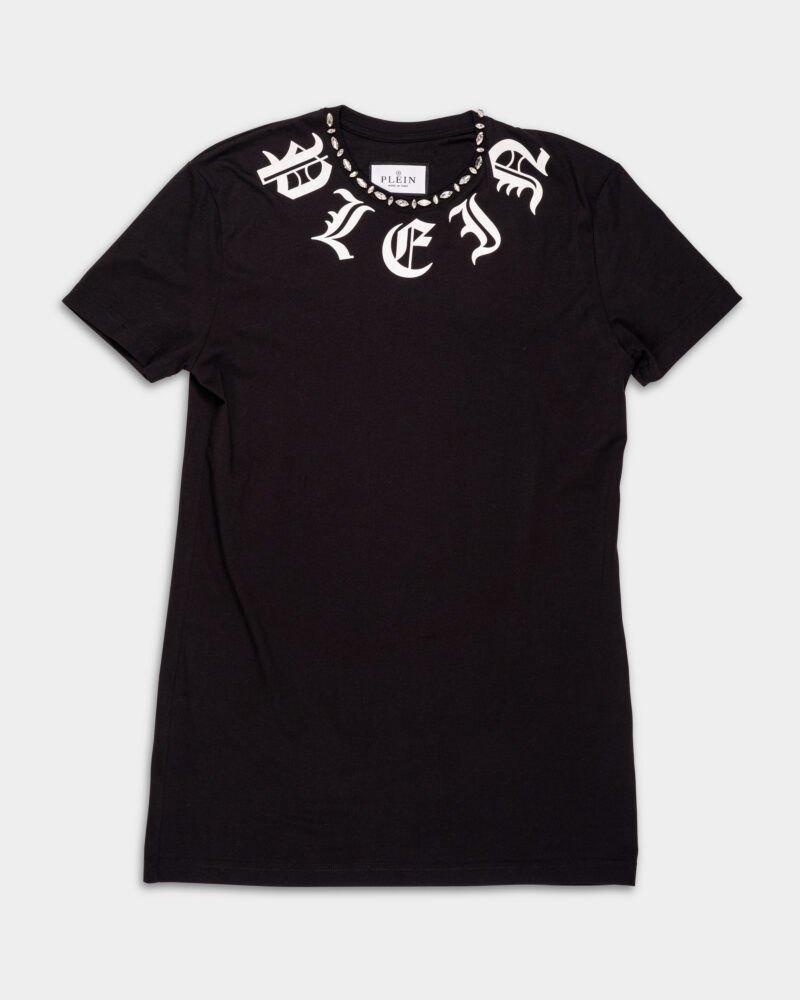 Philipp Plein Women's T Shirt Dress Gothic Plein WTG0563 PJY002N 02