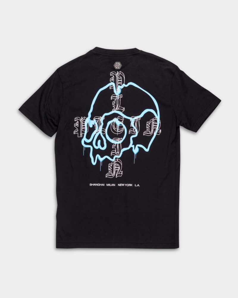 Philipp Plein Men's Wire Frame SS Round Neck T Shirt MTK7055 PJY002N 0208