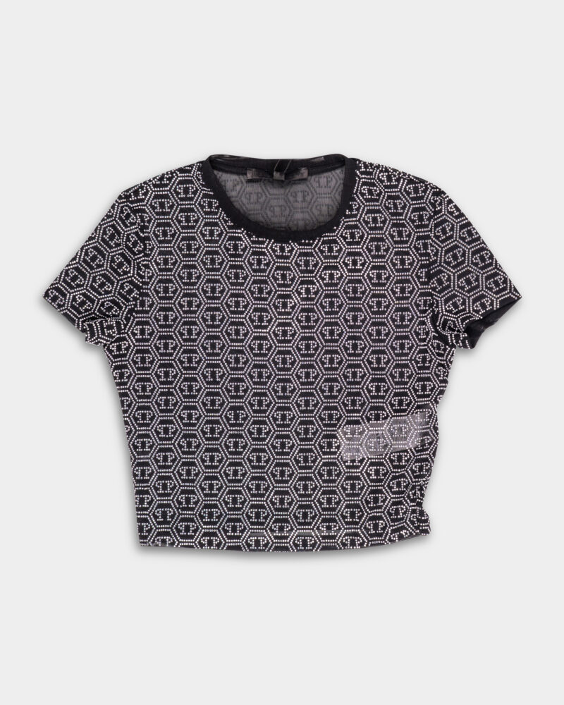 Philipp Plein Women's Cropped Top WRK0594 PTE003N 02