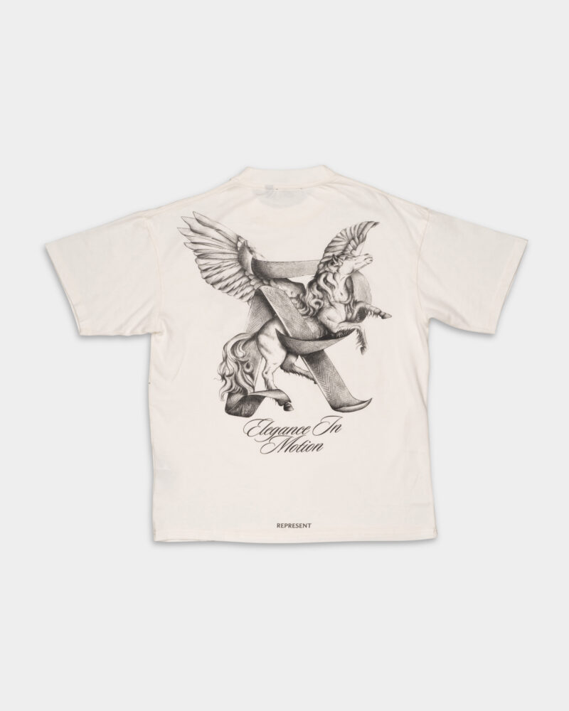 Represent Men's Elegance In Motion T Shirt MLM41066-72 Flat White